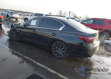 2019 Infiniti Q50 3.0T Red Sport 400 from USA, damaged, VIN JN1FV7AR4KM800400
